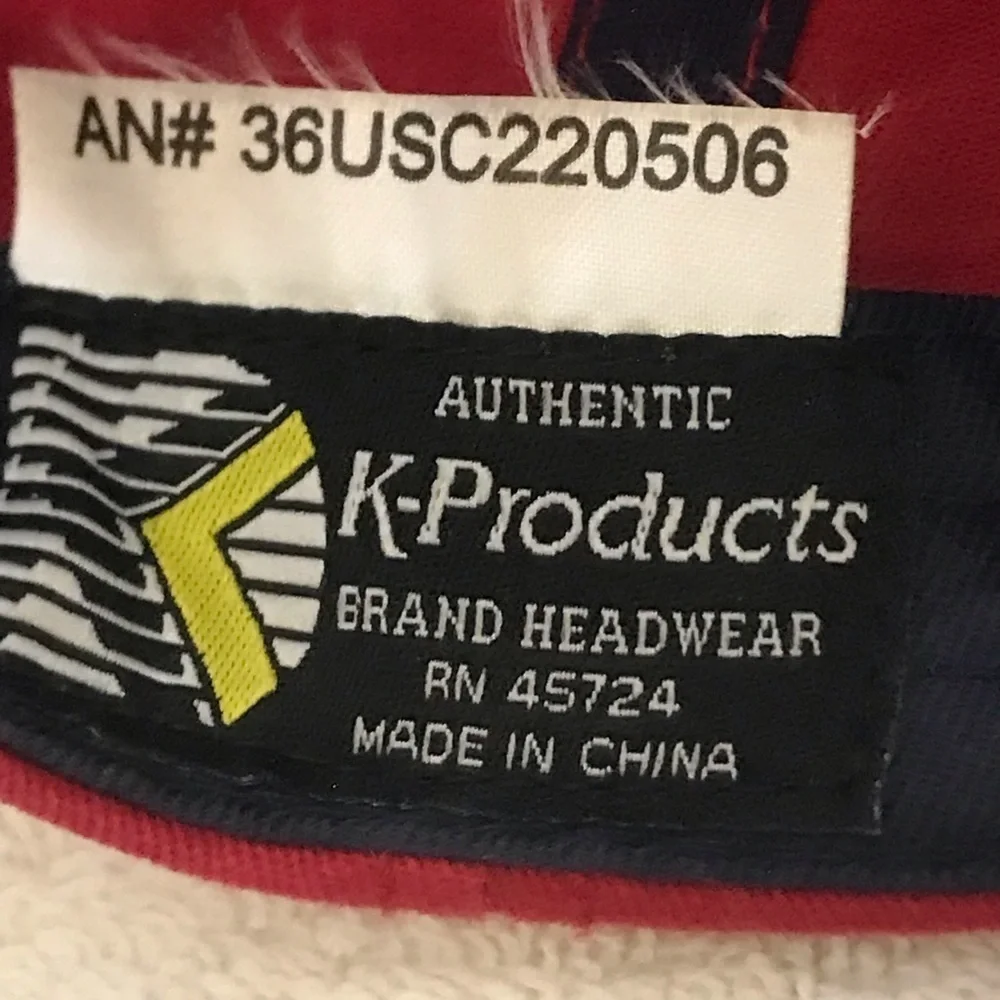 K-Products Adjustable Red USA Olympic Cap